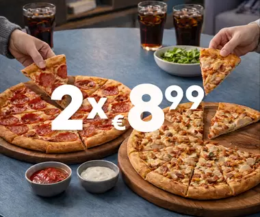 ΚΑΝΟΝΙΚΗ ΠΙΤΣΑ €8.99/Η ΜΙΑ