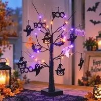 Halloween Τρομακτικό Δέντρο με LED - 60cm