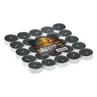 Κεριά Ρεσώ Αρωματικά Μαύρα Argan Ø3.5x1.5cm - 25 τμχ.