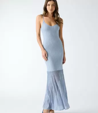 Ribbed long dress