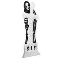Halloween Επιδαπέδιο Αφρώδες Διακοσμητικό "RIP" 31x2.5x70cm