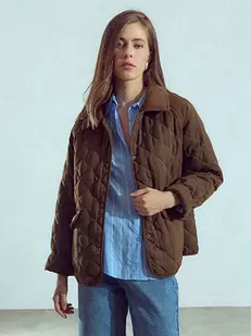 Μπουφάν parka καπιτονέ με γιακά