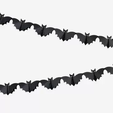 Paper bat garland - 300 cm
