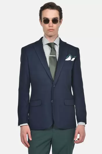 Ανδρικό Σακάκι Slim Fit Με Notch Πέτο & Ελαστική Άνεση Για Επίσημες Εμφανίσεις - ΜΠΛΕ                                                                Ανδρικό Σακάκι Slim Fit Με Notch Πέτο & Ελαστική Άνεση Για Επίσημες Εμφανίσεις - ΜΠΛΕ