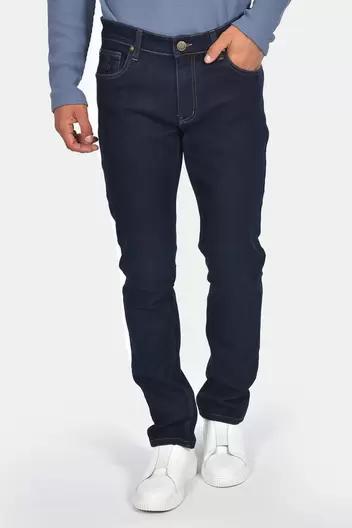 Ανδρικό Τζιν Παντελόνι Normal Fit Που Διατηρεί Τη Φόρμα Του Και Φοριέται Με Όλα Τα Casual Looks - BLUE BLACK                                                                Ανδρικό Τζιν Παντελόνι Normal Fit Που Διατηρεί Τη Φόρμα Του Και Φοριέται Με Όλα Τα 