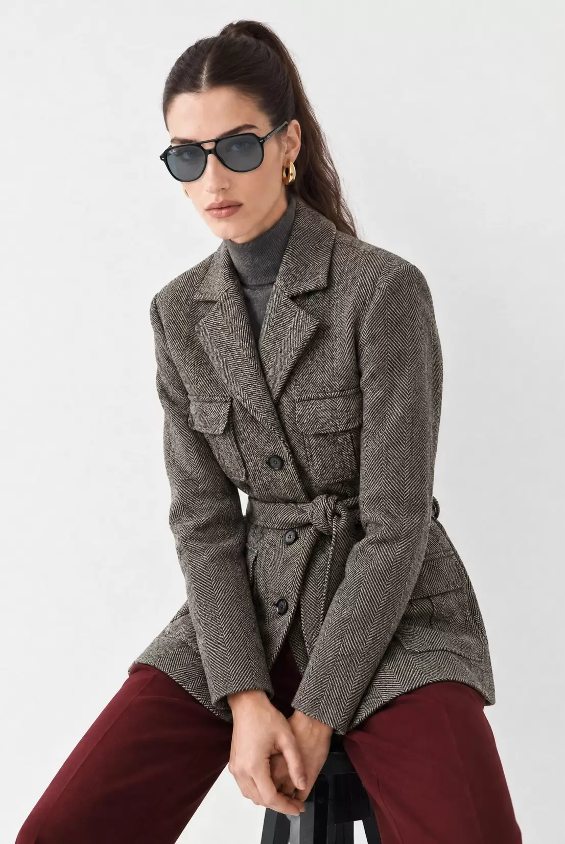 Herringbone blazer