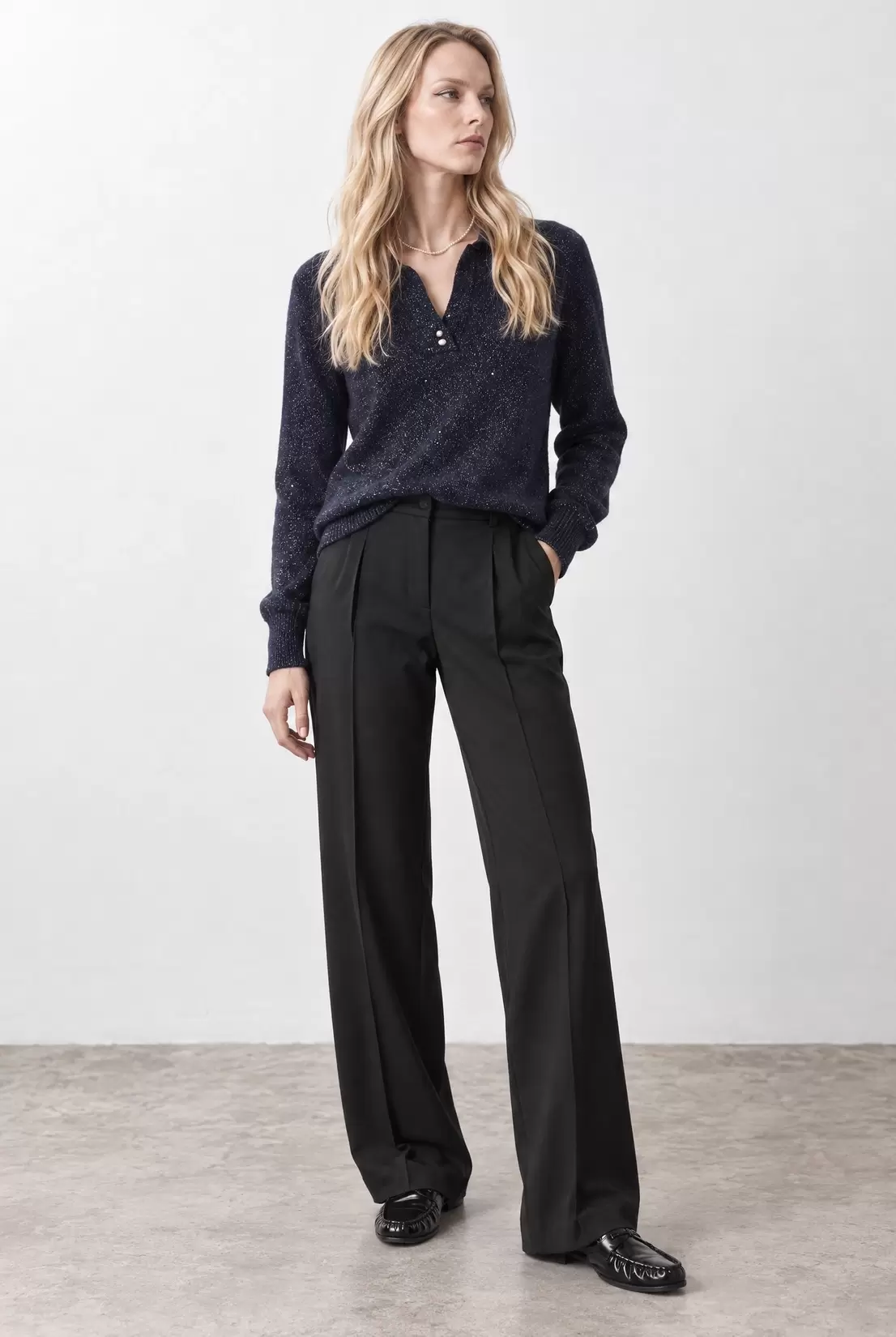Lurex knitted top
