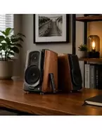 Ηχειο Αυτοενισχ 120W Bt5.0 Brown Σετ