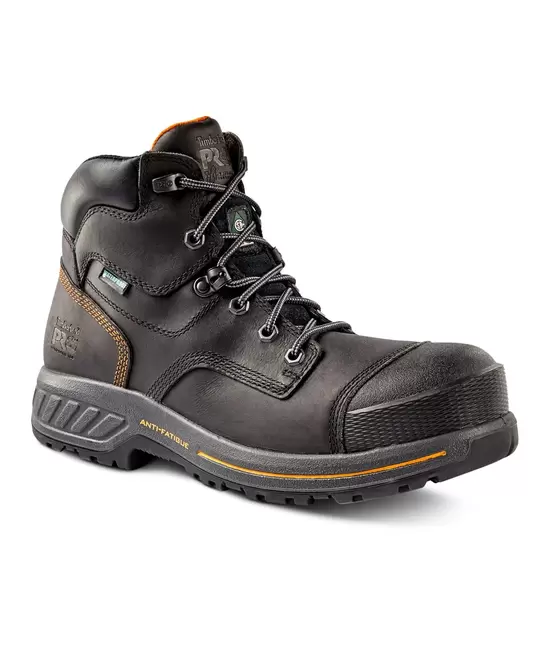Timberland PRO Men's Composite Toe Composite Plate Pro Endurance HD Waterproof Leather 6 Inch Work Boots - Black