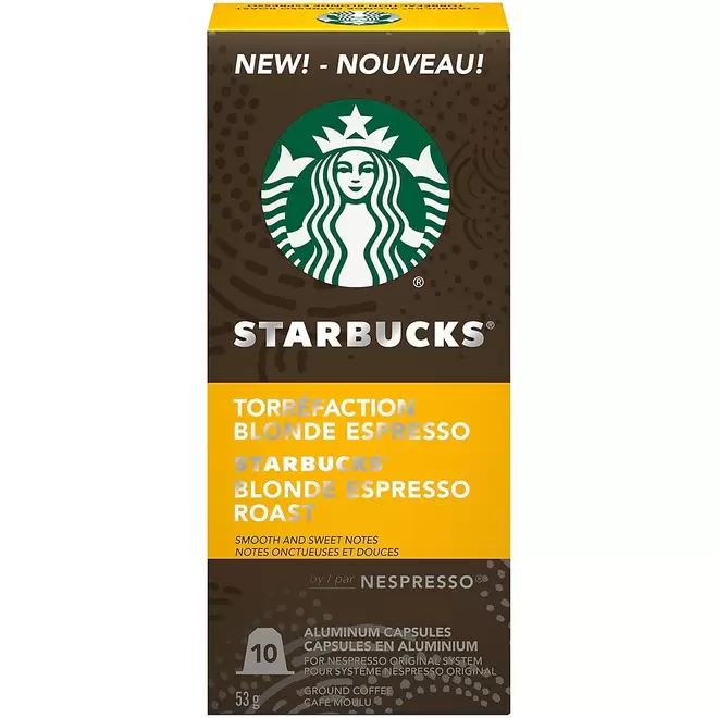 Starbucks Nespresso Original System Blonde Espresso Capsules - 10 Pack