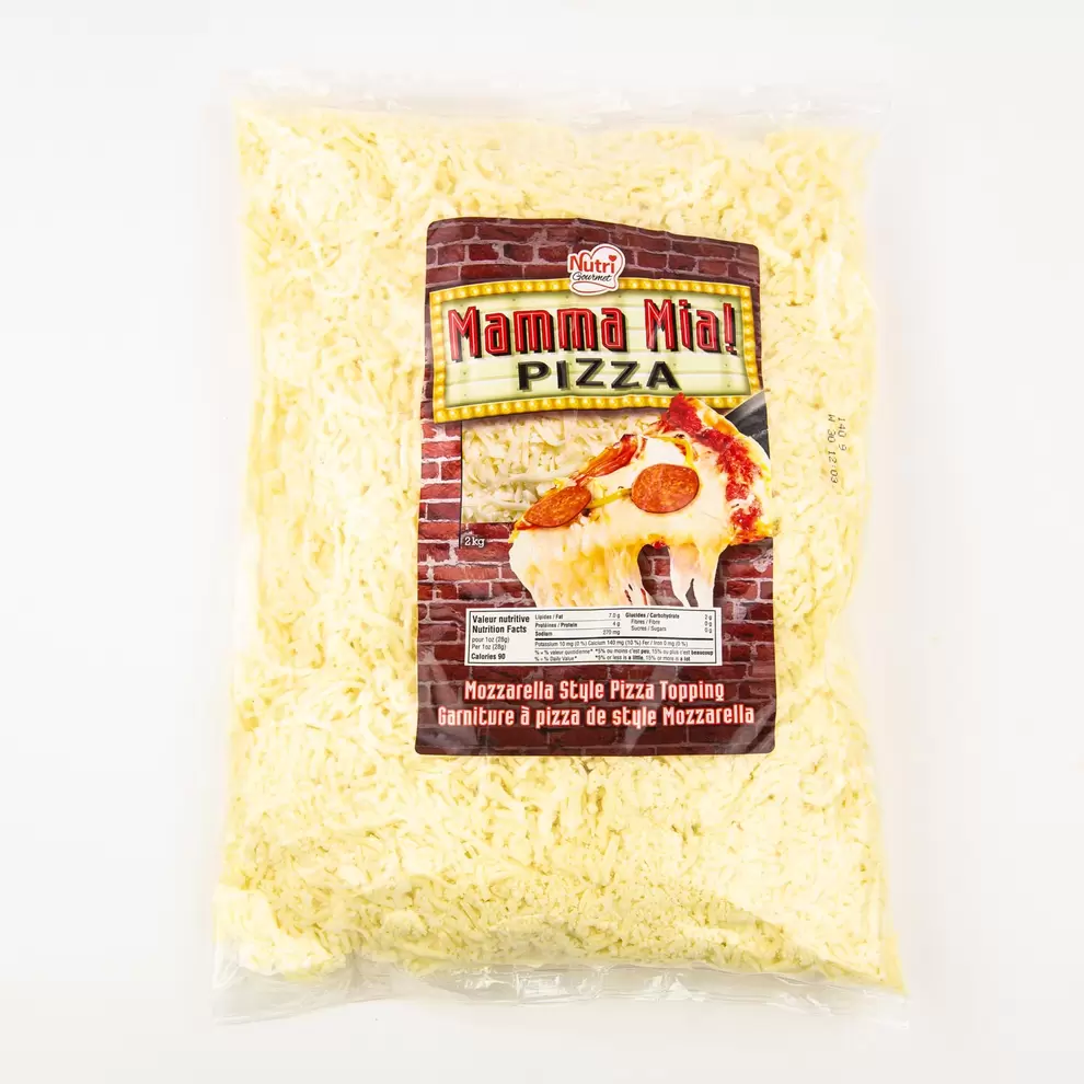 Mamma Mia Pizza Topping Mozzarella Style 2 kg