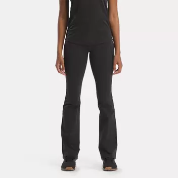 lux high-rise mini-flare pants