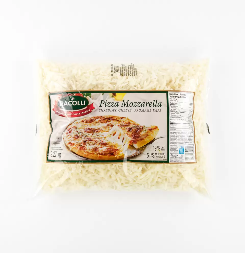 Pizza Grated Mozarella Cheese 2.27 kg