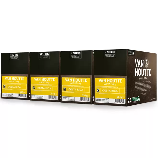 Van Houtte Costa Rica - Light Roast - K-Cup Coffee Pods - 96 Pack