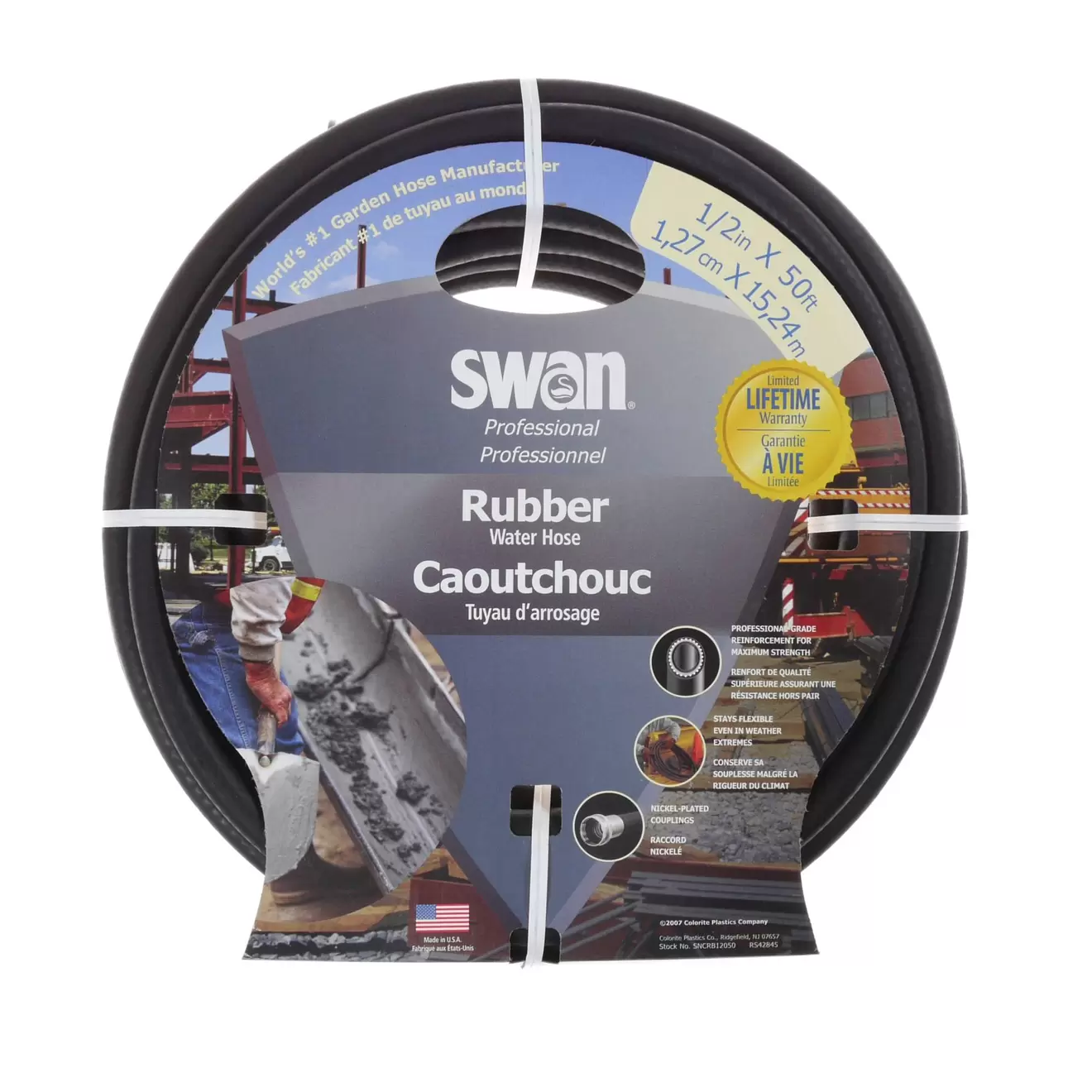 Flexon 1/2" X 100' Premium Rubber Hose