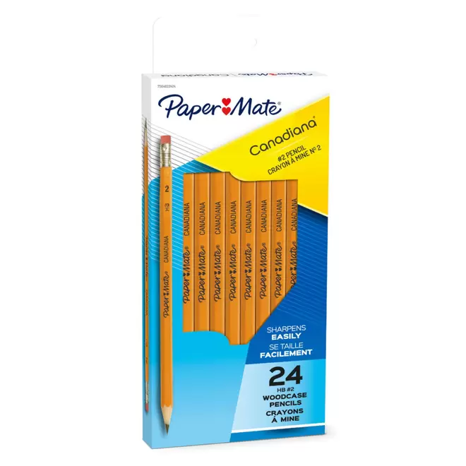 Paper Mate Canadiana #2 HB Wood Pencils - 24 Pack