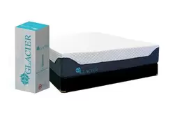 Glacier Gel Infused Memory Foam Queen Mattress Set