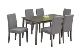Grey 7-Piece Dinette Set
