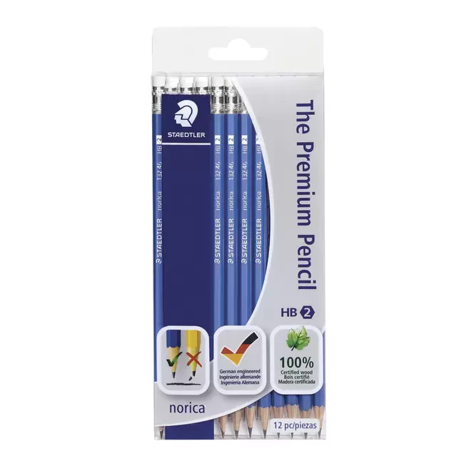 Staedtler norica - The Premium Pencil - #2 HB Woodcased Pencils - 12 Pack