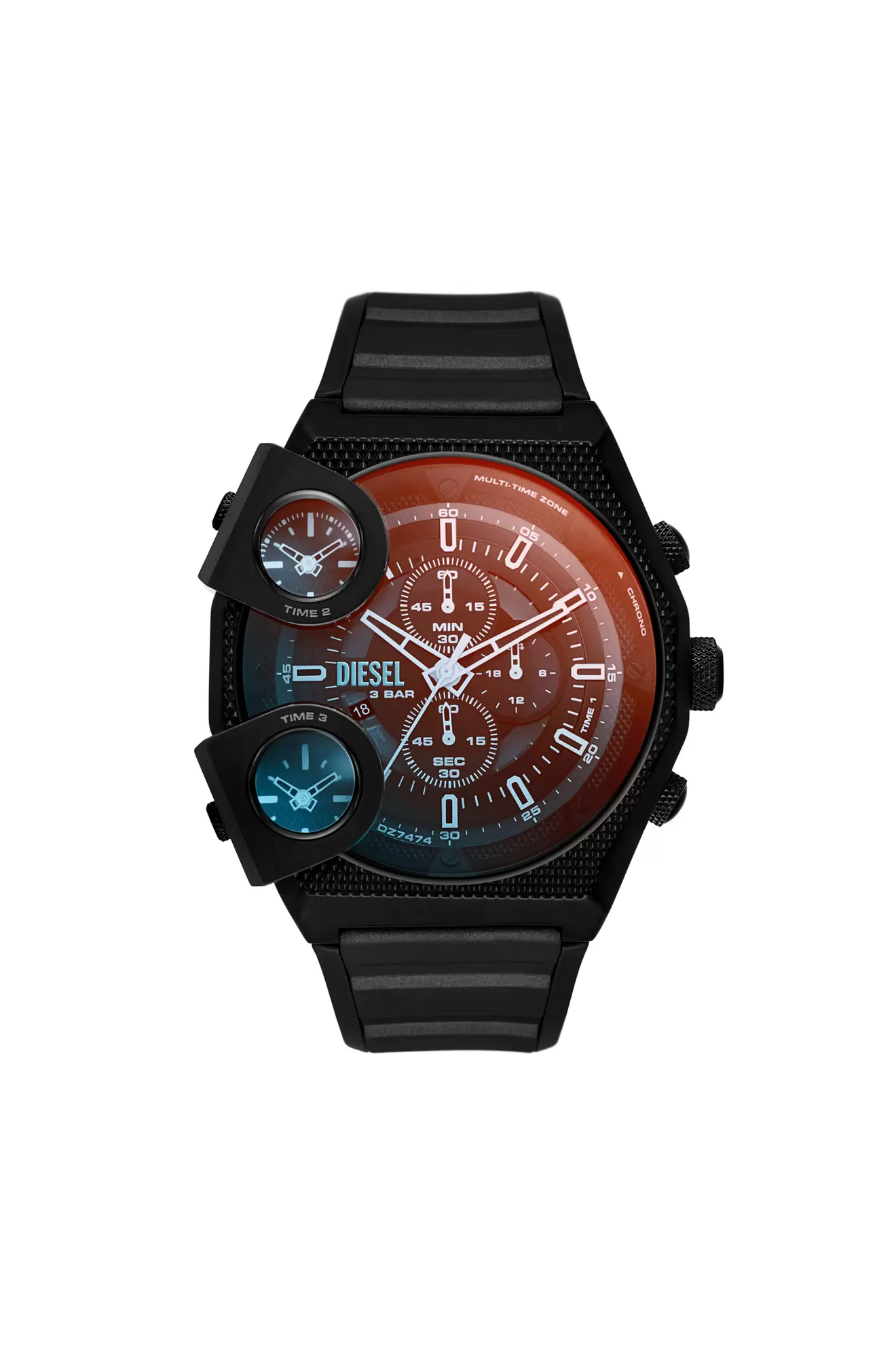 Sideshow Black Silicone Watch
