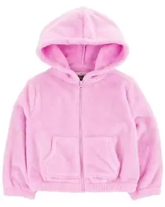 Baby Velour Zip-Up Jacket - Pink