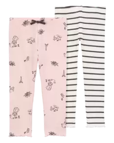 Baby 2-Pack Printed Leggings Set