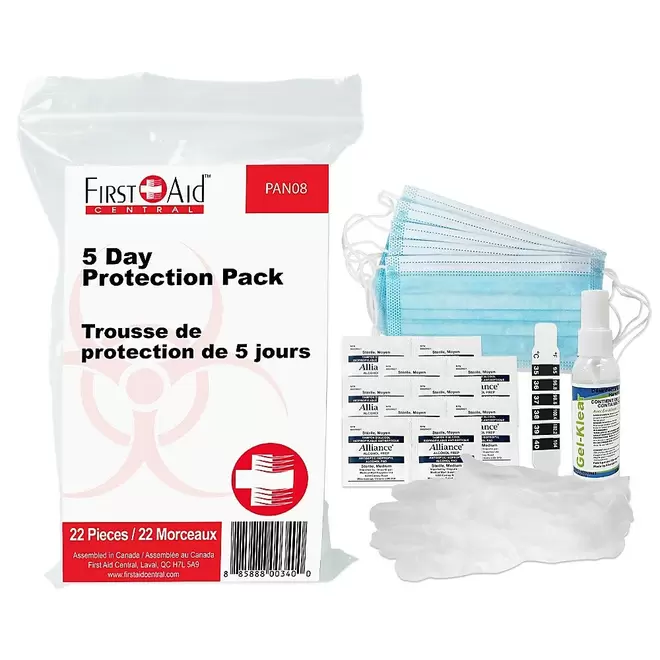 First Aid Central 5 Day Pandemic Protection Pack
