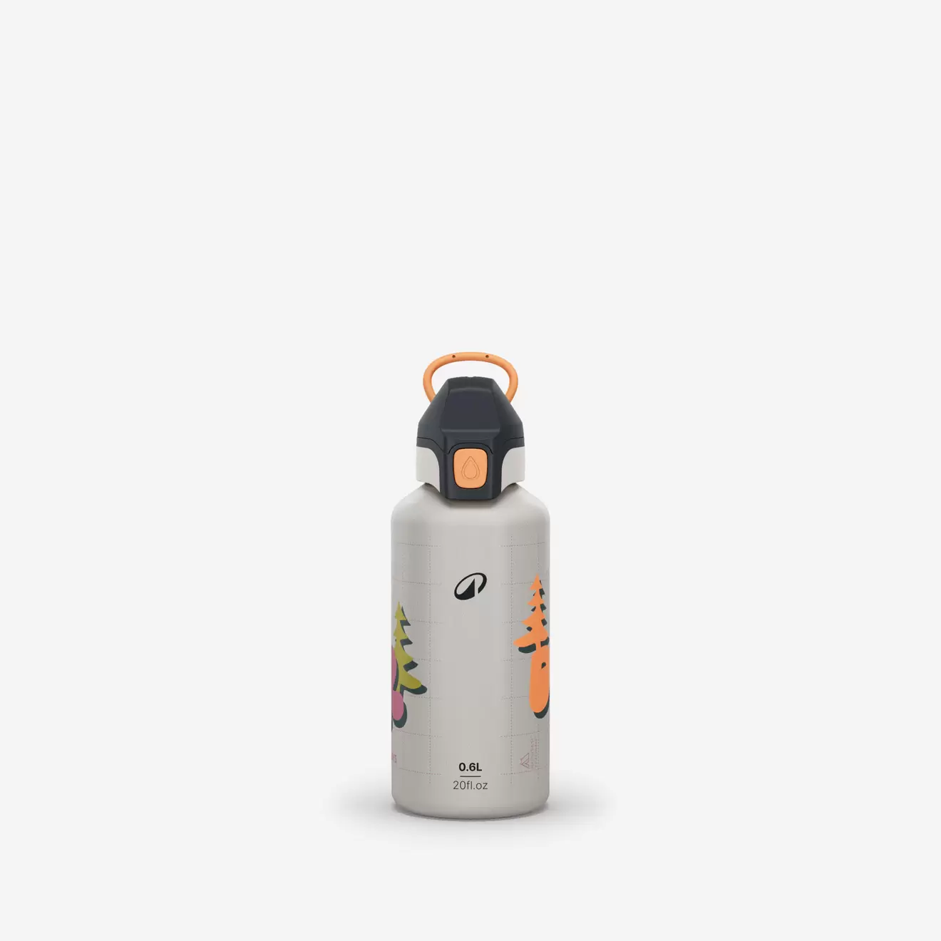 Kids’ Aluminum Hiking Water Bottle with Instant Cap, 600 ml