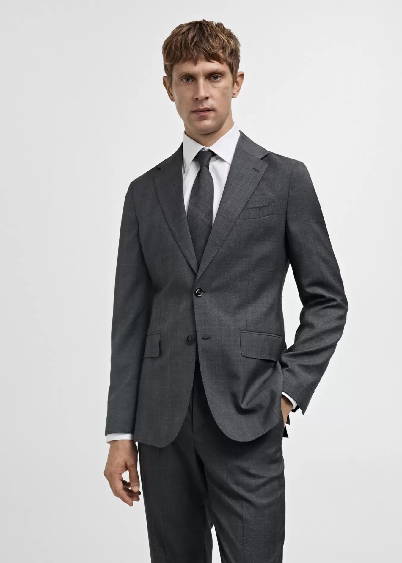 Venecia 100% virgin wool Prince of Wales check suit jacket