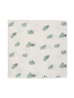 Rise Little Earthling Swaddle - White Elephant