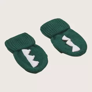 Rise Little Earthling Knit Dino Mitts - Green