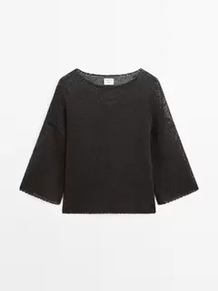 Oversized short-sleeved sweater - STUDIO