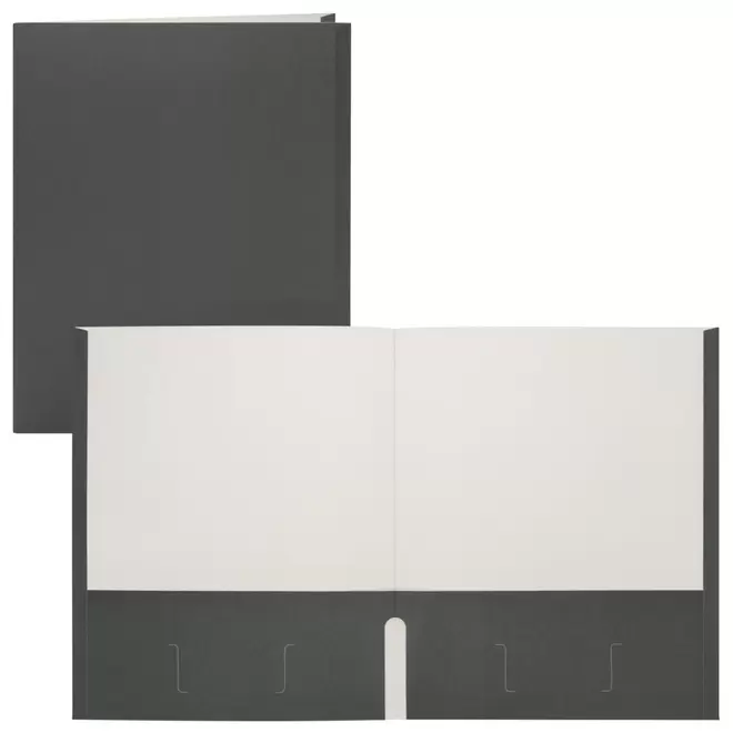Staples Twin Pocket Portfolio - Letter Size - Black