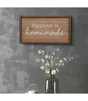 LAUREN TAYLOR HAPPINESS IS HOMEMADE WOODEN WALL ART 12" x 20"