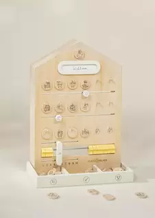 Coco Village Wooden Routine, Tasks and Rewards Board for Kids 3-in-1