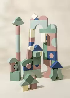 Coco Village EVA Foam Building Blocks Set - Medium (52 pcs)