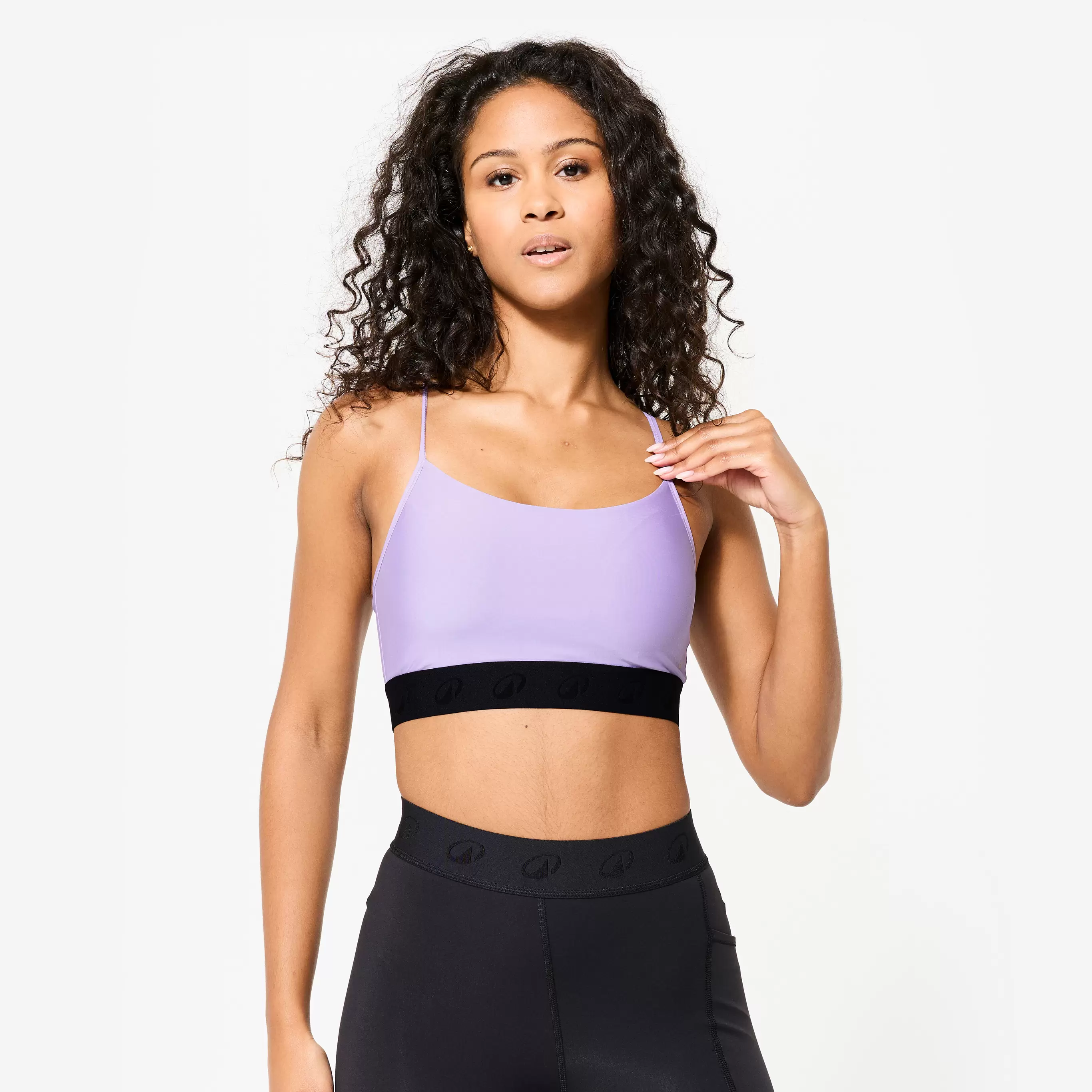 Women's Light Support and Thin Crossover Strap Sports Bra, 120