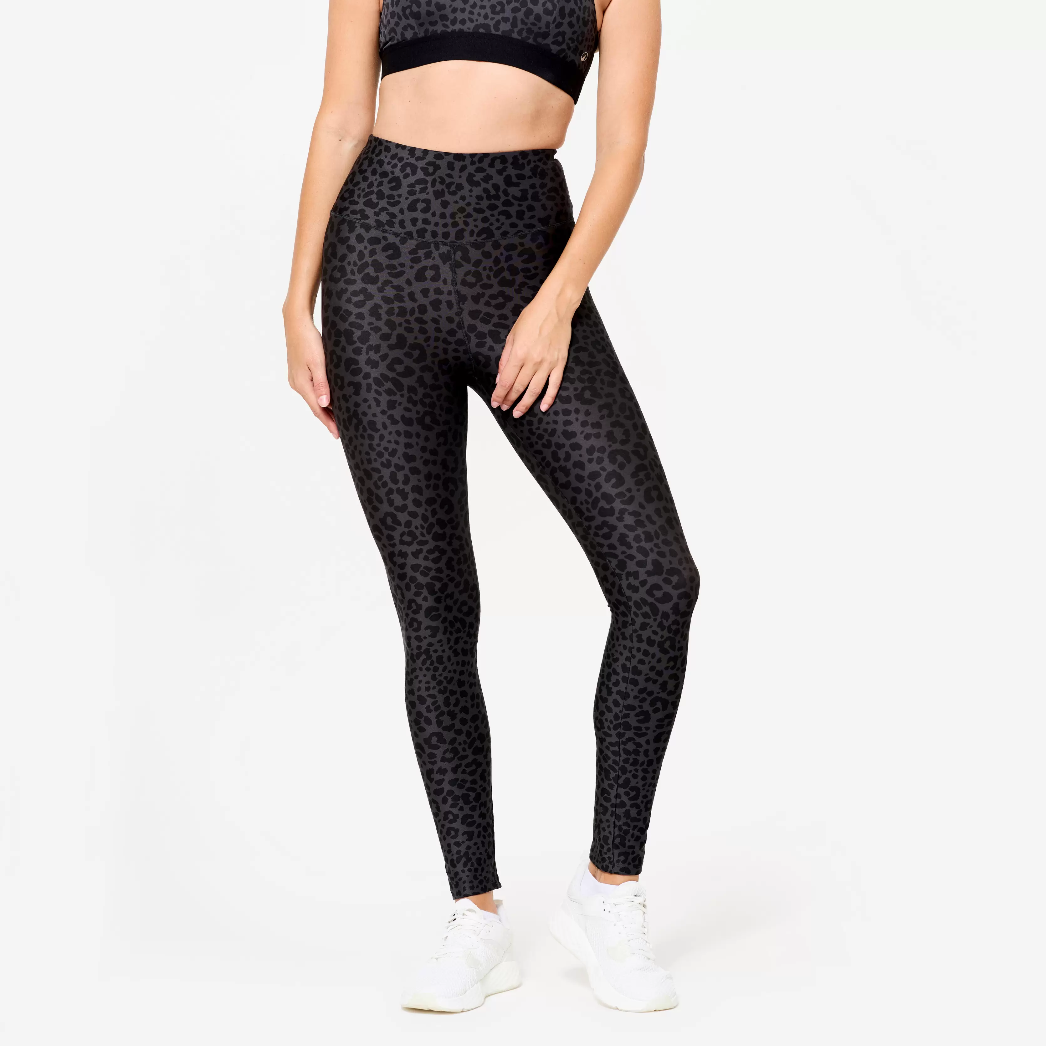 Women’s High-Waisted Leggings with Leopard Print – FTI 100