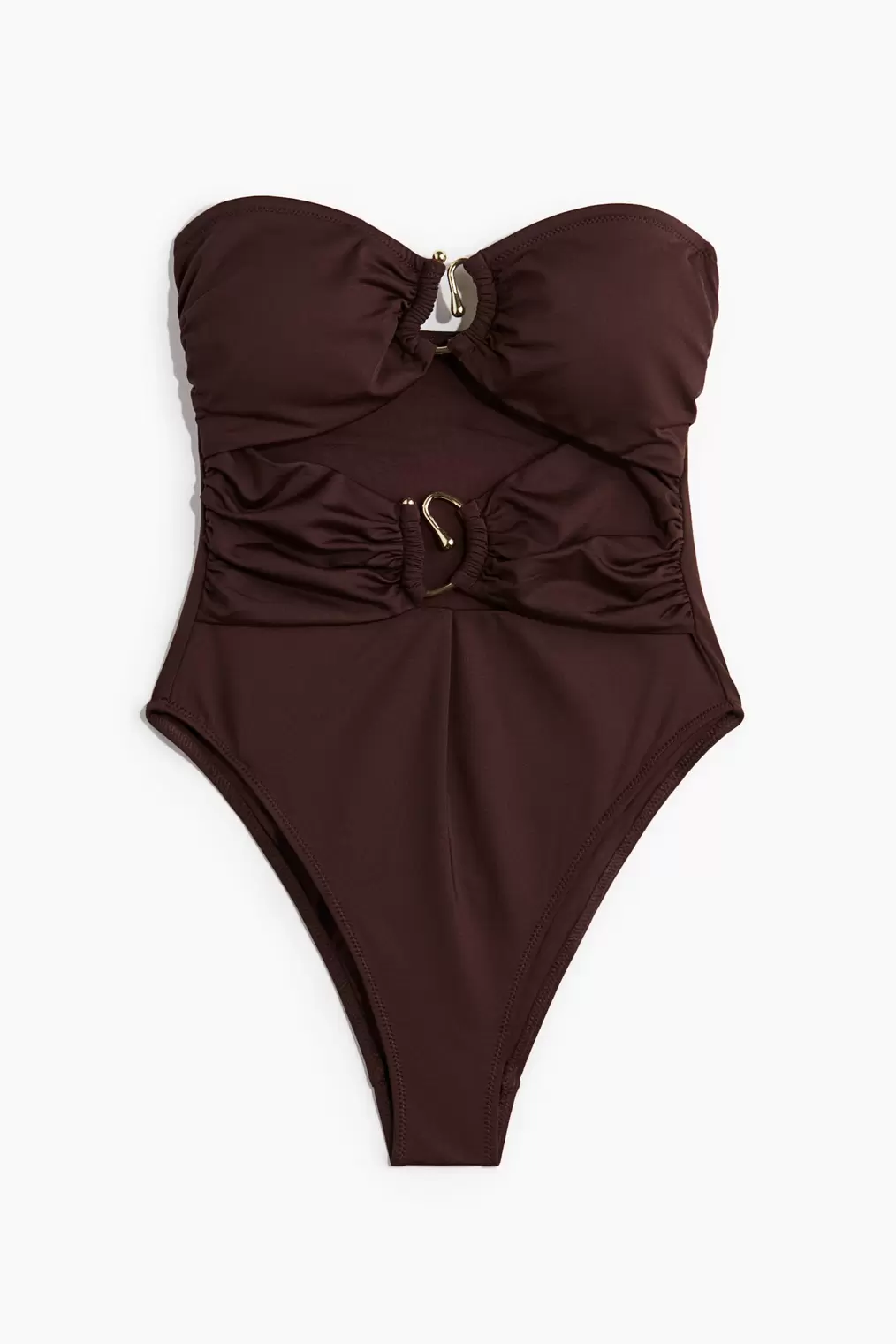 Padded-Cup Bandeau Swimsuit