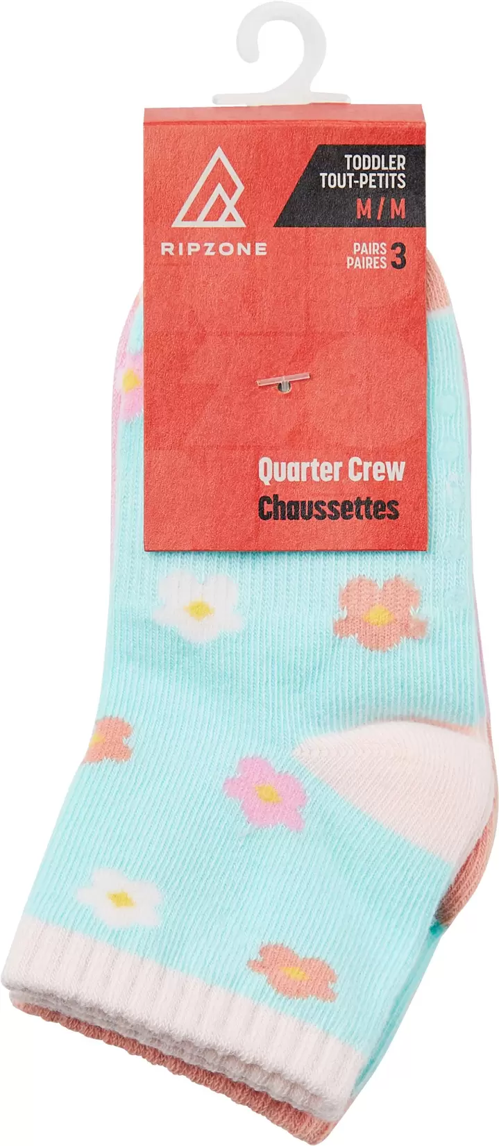Ripzone Kids' Quarter Crew Socks - 3 pk