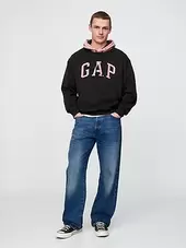 VintageSoft Plaid Arch Logo Hoodie