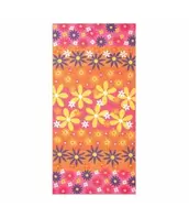 KIDS PRINTED VELOUR BEACH TOWEL 28X58" FLOWER FIELDS