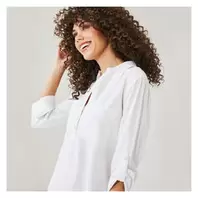 Ellen Tracy Linen Blend Shirt