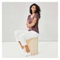 Linen Blend Roll-Tab Pant