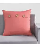 LAUREN TAYLOR JACOB CUSHION w/BUTTONS ASSORTED 18x18"