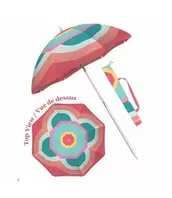 PRINTED BEACH UMBRELLA 67 x 67 x 75 in/170 x 170 x 190 cm MULTI