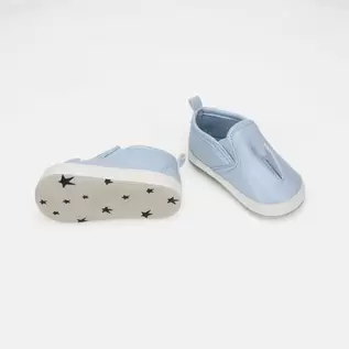 Rise Little Earthling Shark Slide Ons Blue 0-3m