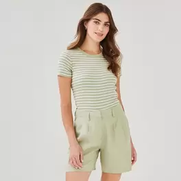 Stripe Rib T-Shirt
