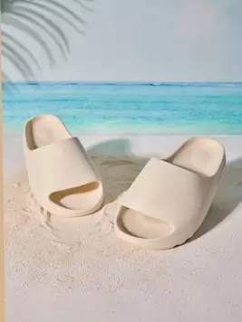 Tropiscape Summer Indoor Home 2025 New Bathroom Anti-Slip EVA Slippers, Couple House Slippers Beach Autumn