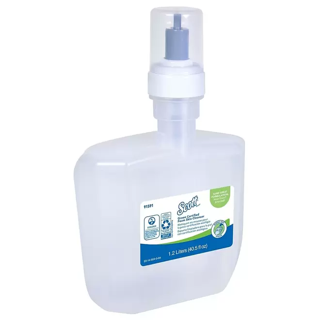 Scott Essential Green Certified Foaming Hand Soap, Unscented, Clear